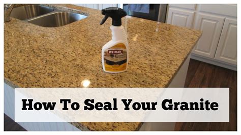 how to seal granite